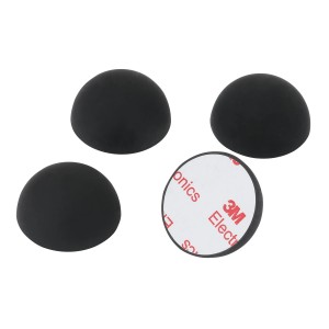 Dynavox ED32 Gerätefüße, 4er Set aus Silikon-Elastomer zur Dämpfung von HiFi-Geräten.