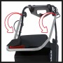 Einhell Elektro-Vertikutierer GE-SA 1433: Klappbarer Holm mit Pfeilen zur Veranschaulichung der Funktion.