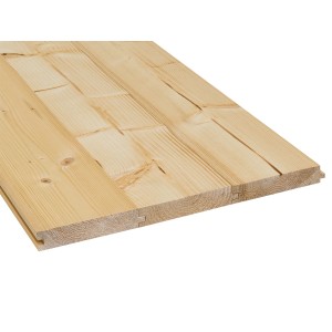 Hobeldiele Fichte/Tanne, 22x121x2100 mm, mit Nut und Feder, unbehandelt.