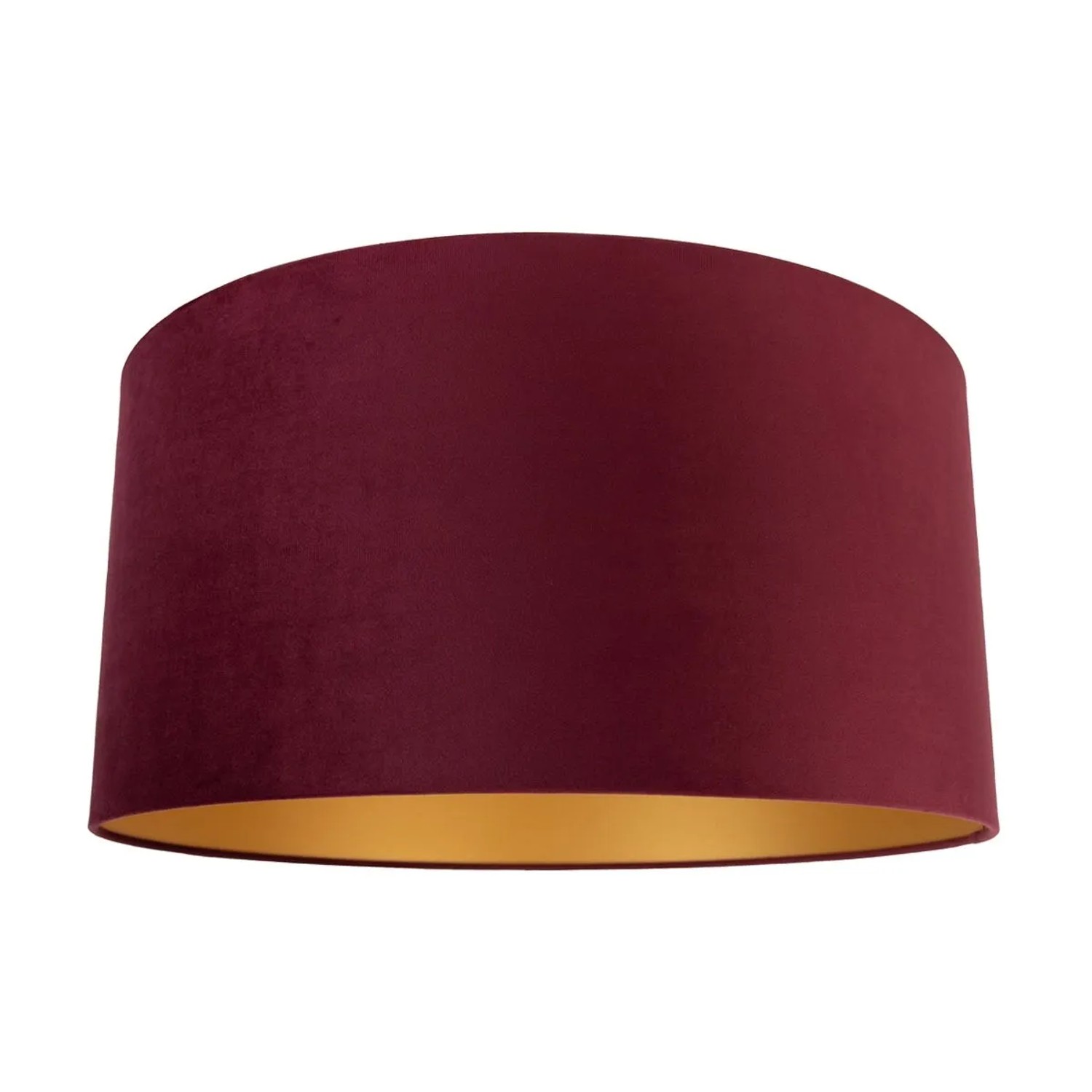 QAZQA Samt Lampenschirm Rot 50 50 25 mit Goldener Innenseite