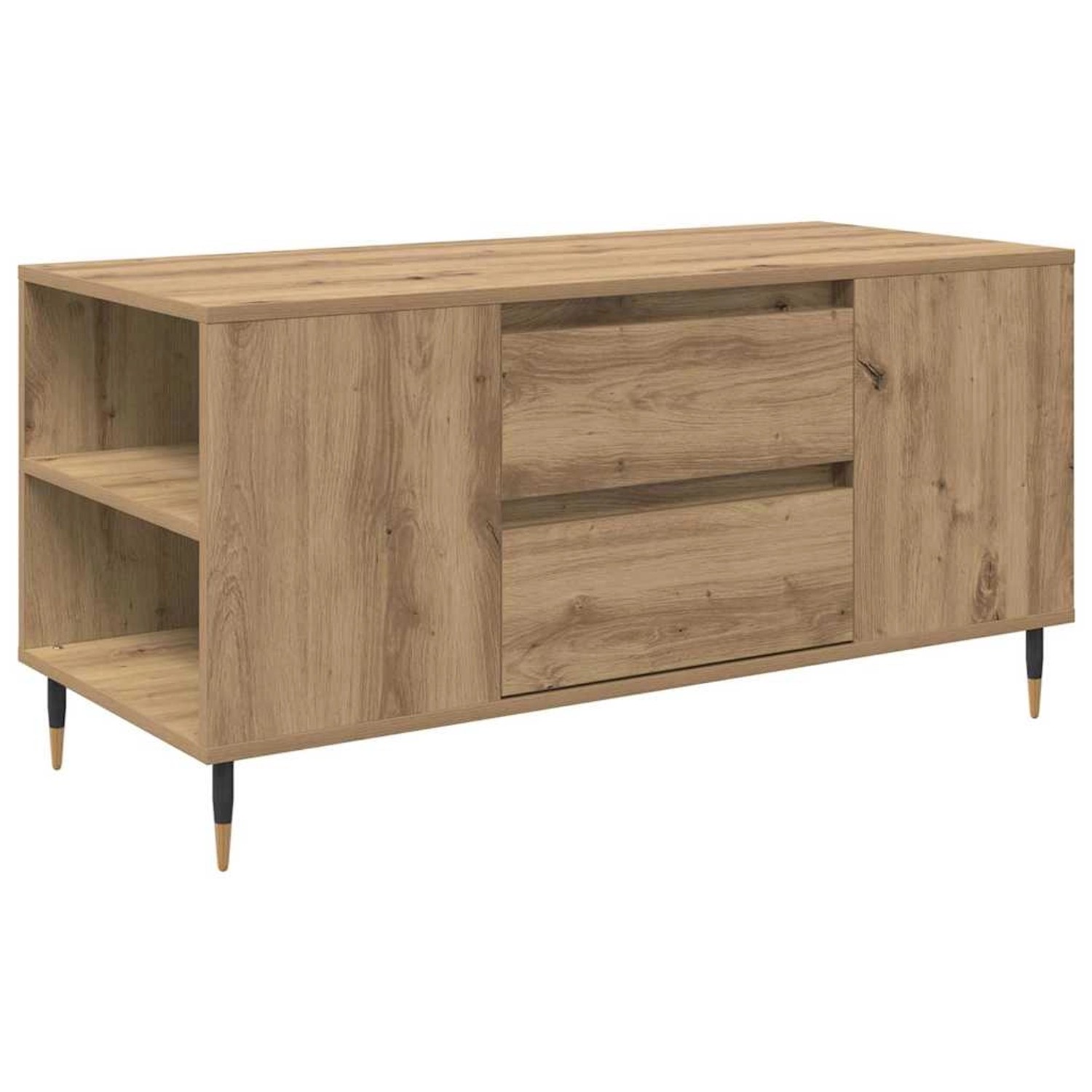 vidaXL Couchtisch Artisan-Eiche 102 x 44,5 x 50 cm Holzwerkstoff 882679 günstig online kaufen