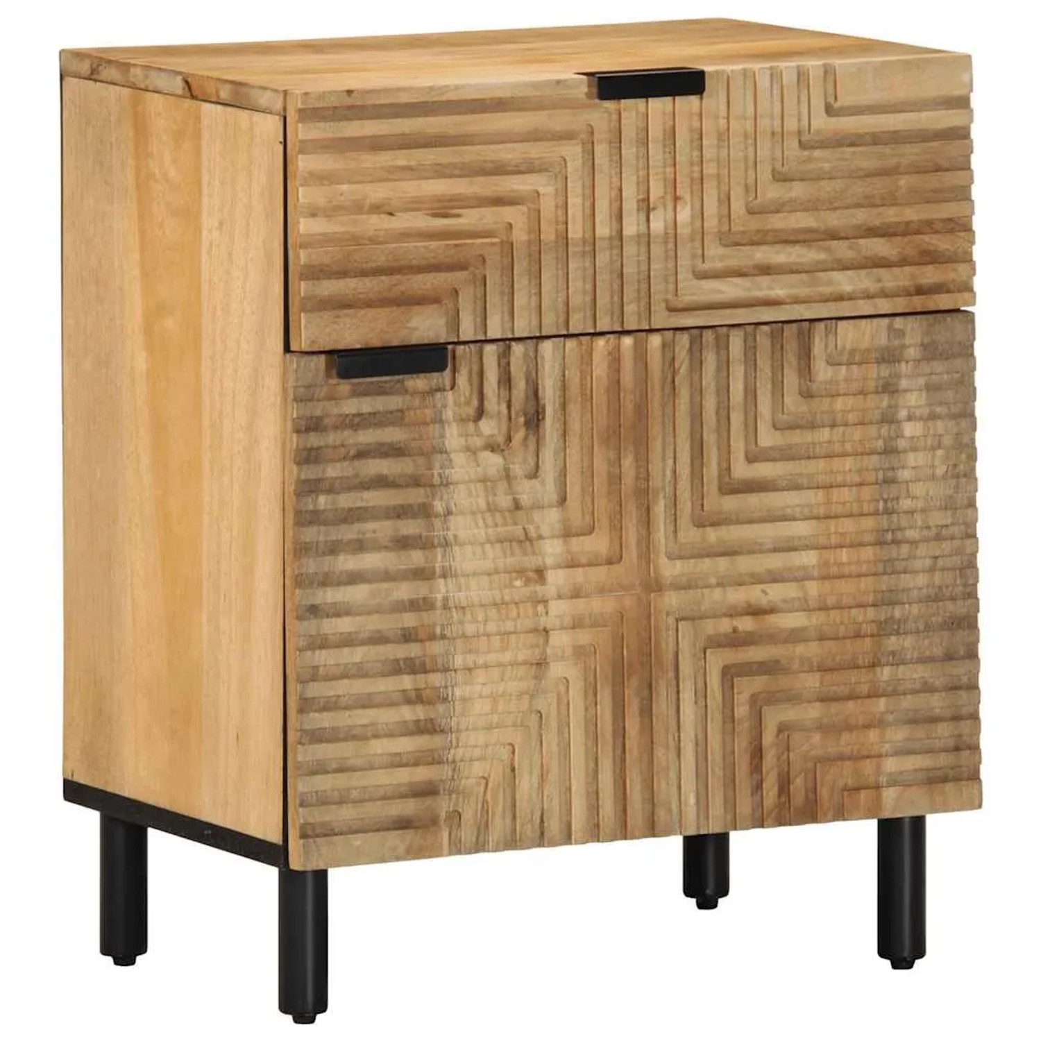 vidaXL Nachttisch Braun 50x33x60 cm Massivholz Mango 4017728