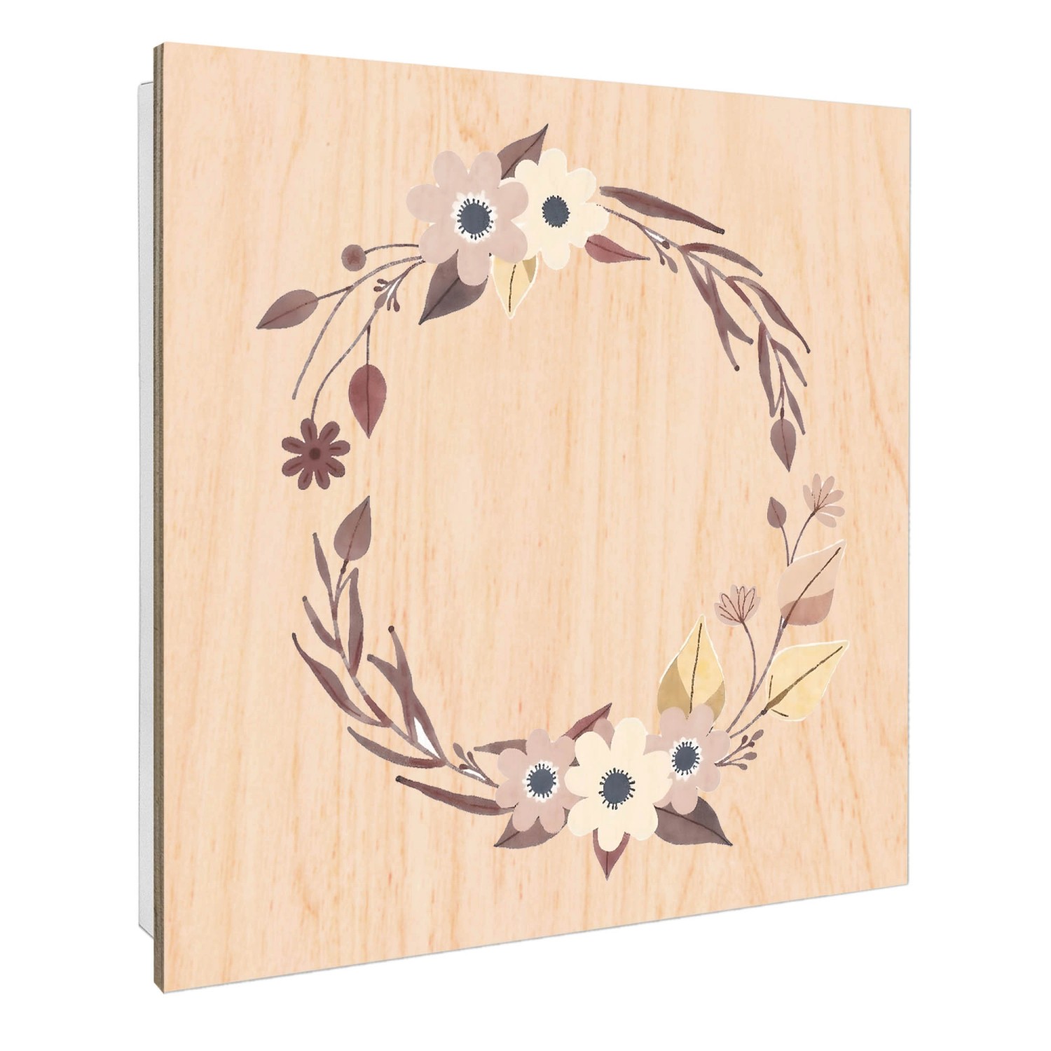 Banjado Großer Schlüsselbox Holz 30x30cm Weiß Scharnier Rechts 50 Haken Sch günstig online kaufen