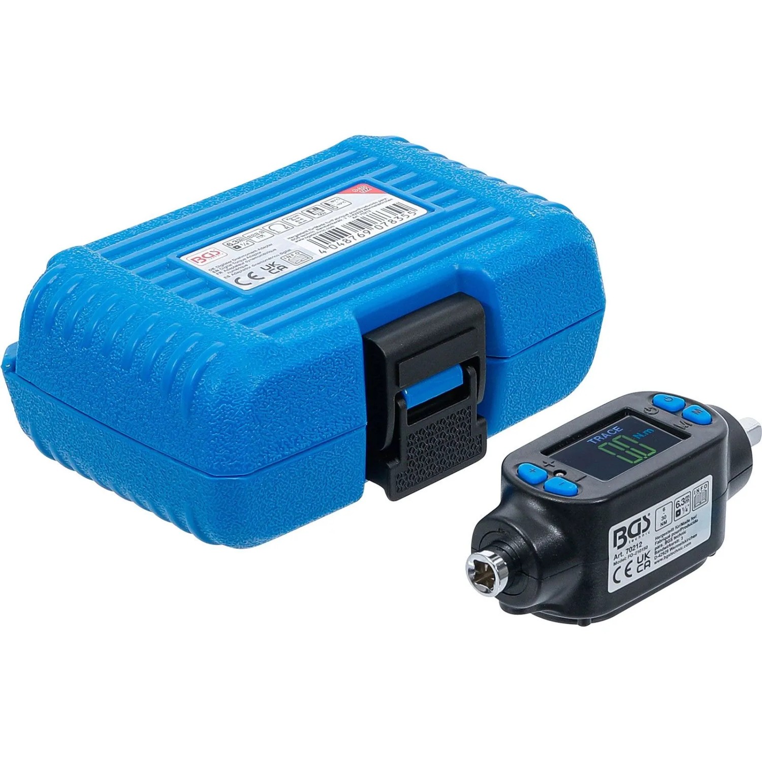 BGS Digitaler Drehmoment Adapter 6 3 Mm  1 4 Zoll  6 30 Nm 70212