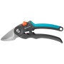 Gardena PremiumCut Gartenschere für frisches Holz, Bypass-Schere mit blau-grauen Griffen.