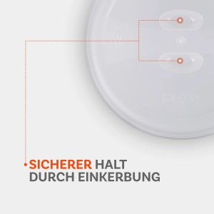 ProHome Mikrowellenhaube, transparent, 2er Set. Abdeckung für Geschirr zum Erwärmen von Speisen.