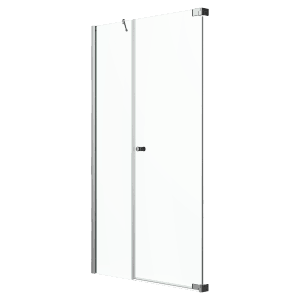 Brava Frame Dusch-Nischentür mit Festteil, Chrom, 90x200 cm, DIN rechts.