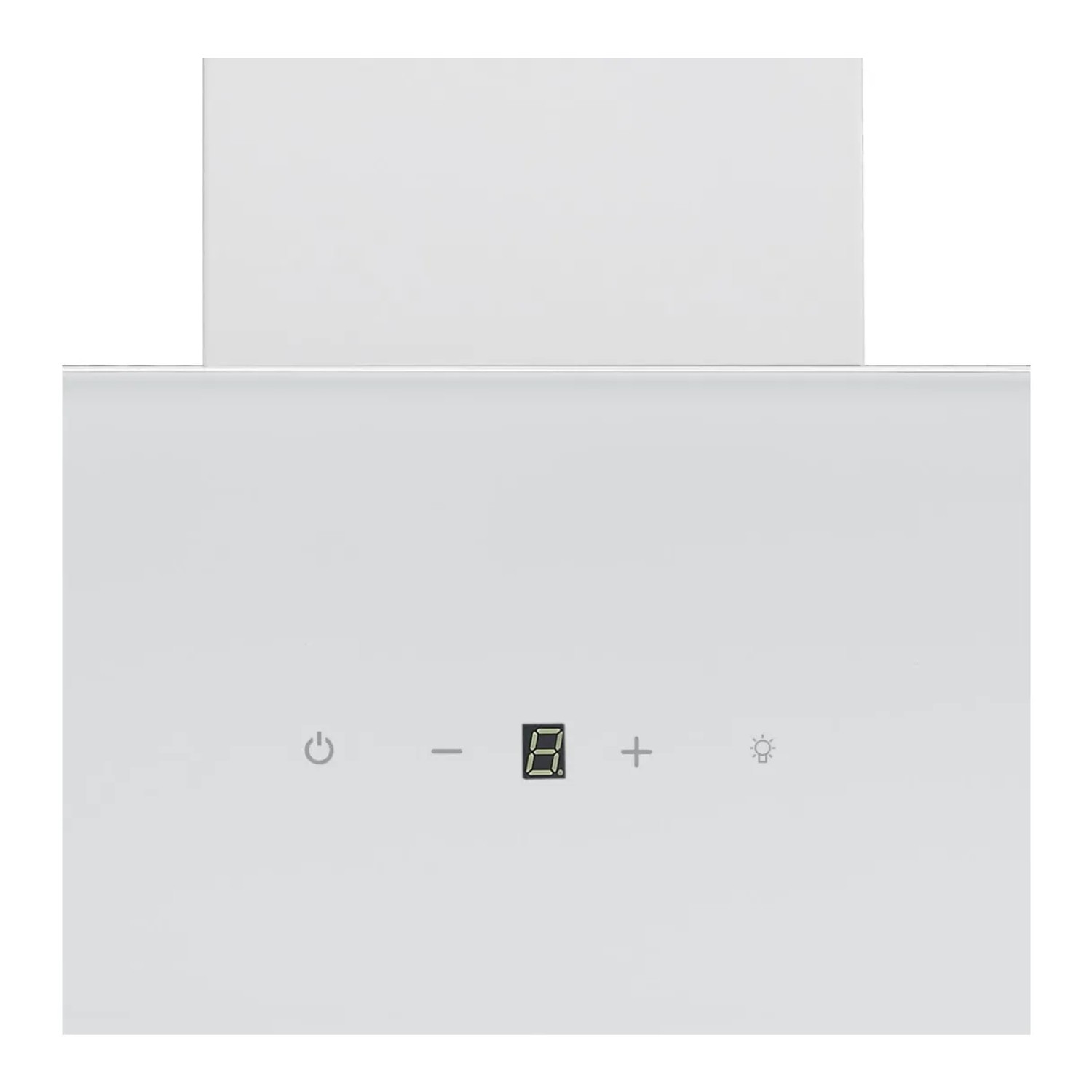 Weiße Respekta Kopffreihaube CH24060WAM mit Touch Control und LED-Beleuchtung.
