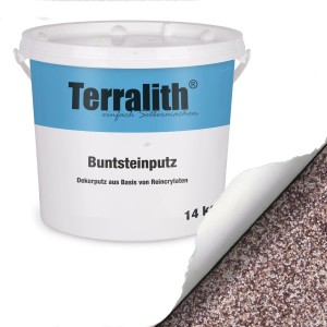 Terralith Buntsteinputz Mosaikputz 1mm 14 kg BSP1061 Beige Braun