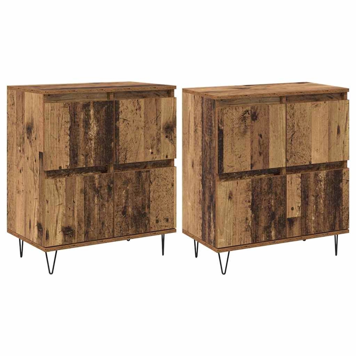 vidaXL Sideboards 2 Stk Altholz 120 x 35 x 70 cm Holzwerkstoff 3394533 günstig online kaufen