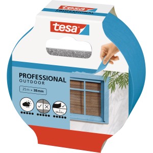 Tesa Malerband Professional Outdoor, 25 m x 38 mm, für präzise Aussenanwendungen.