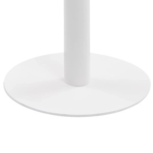 DELUKE Bistrotisch FLORI Rund Hellbraun/Weiß 80cm MDF Esstisch Kleiner Tisch Cafe Gartentisch Balkontisch Outdoortisch
