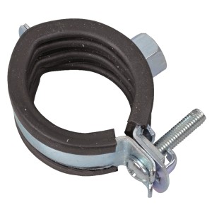 Kirchhoff Rohrschelle 26-28 mm mit M8 Gewinde, schallgedämmt, für Rohre 26,4 mm (3/4 Zoll).