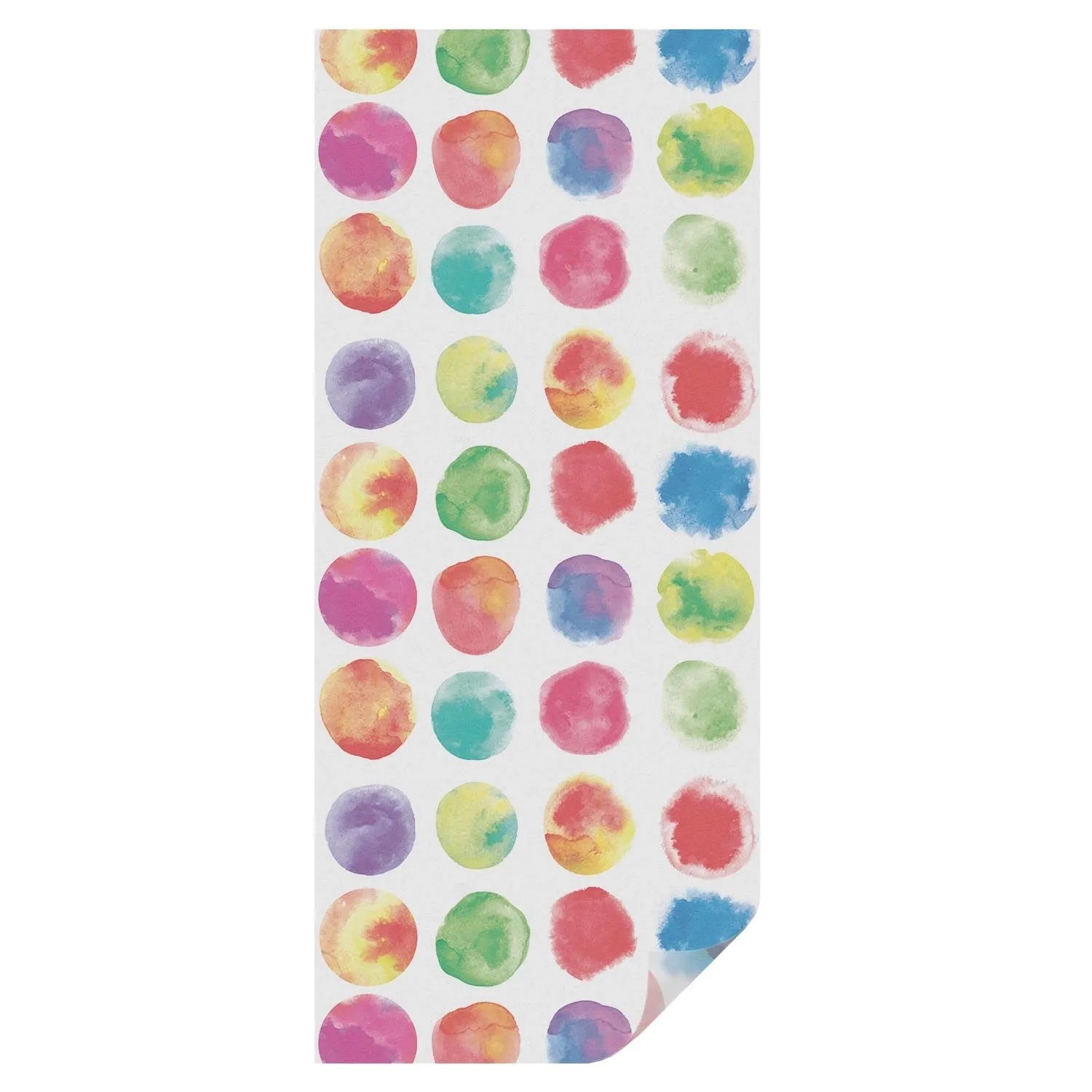 Tulup Buntglasfolie Bunte Kreise Fensterfolie Buntglas 50x116 cm Mehrfarbig günstig online kaufen