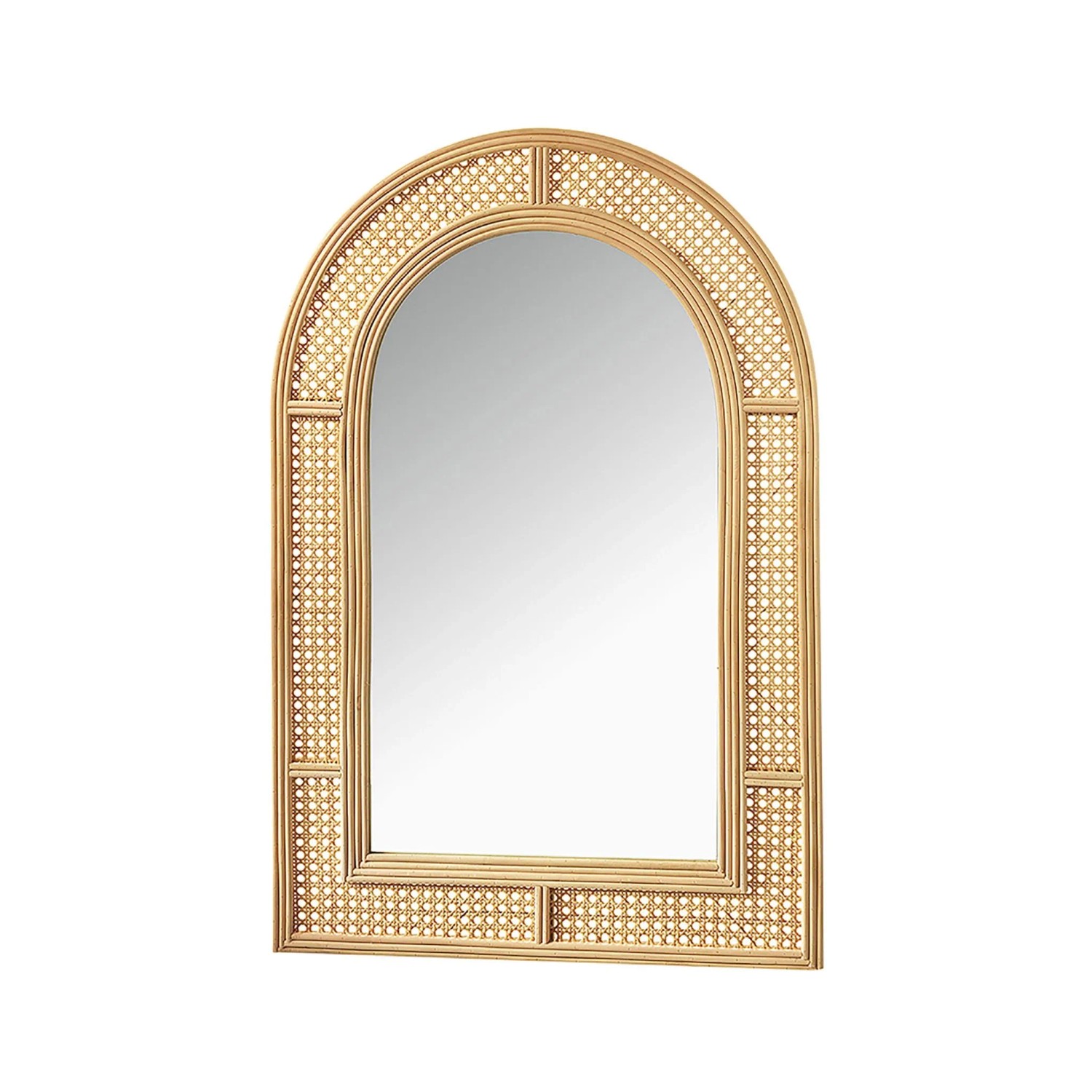 Kobolo Spiegel Wandspiegel LARA mit Rahmen aus Geflochtenem Rattan günstig online kaufen