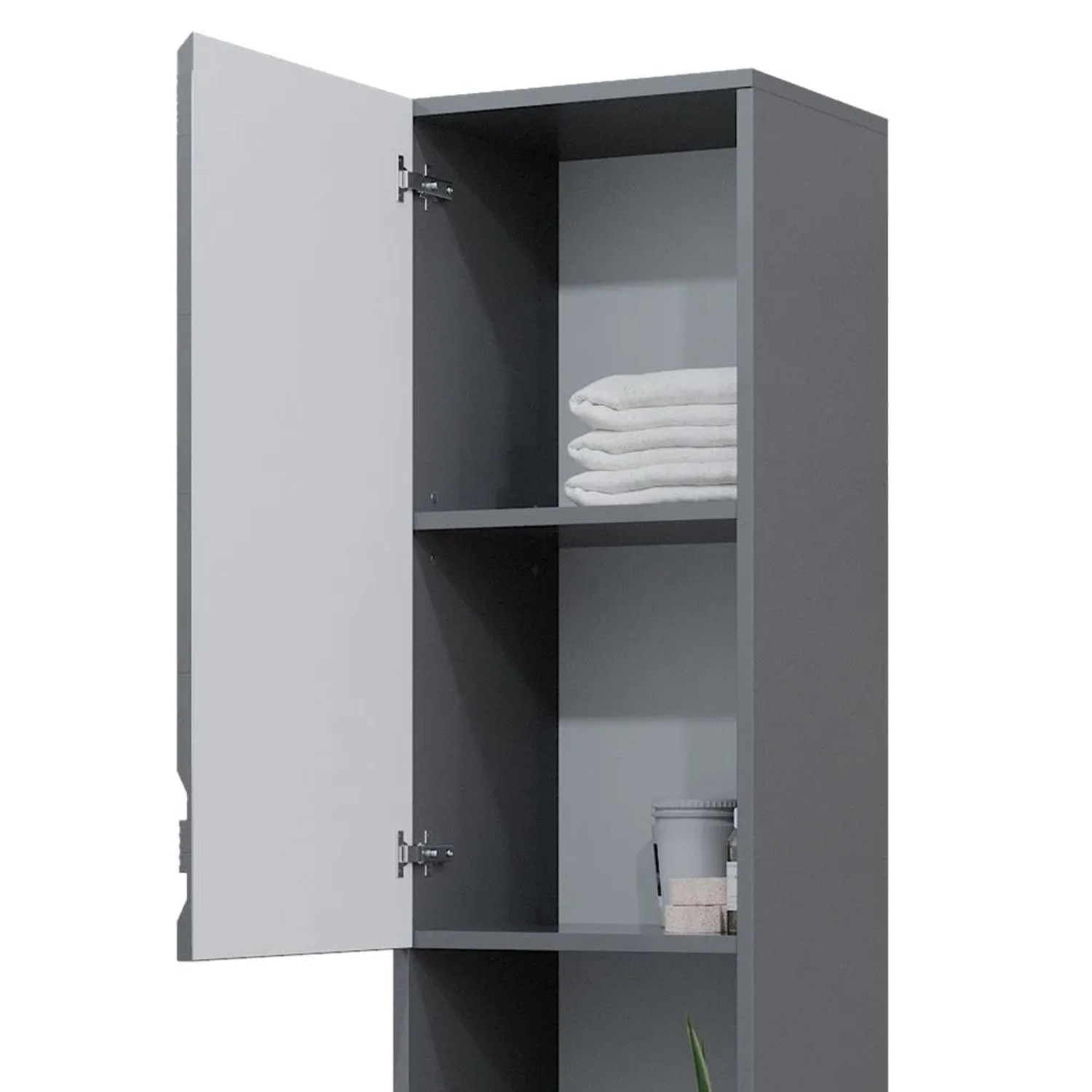 Vicco Badschrank Fredd Anthrazit Hochglanz 36 x 191_6