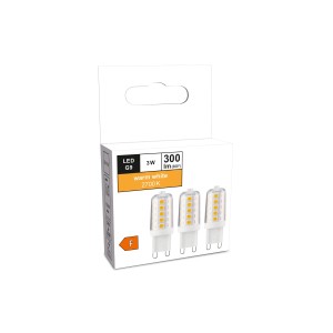 LED-Leuchtmittel G9 3 W 3er Set warmweiß 300 lm 5,5 x 1,7 cm (H x Ø)