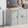 vidaXL Garagen-Aufbewahrungsschrank Betongrau Massivholz Kiefer 860565_2