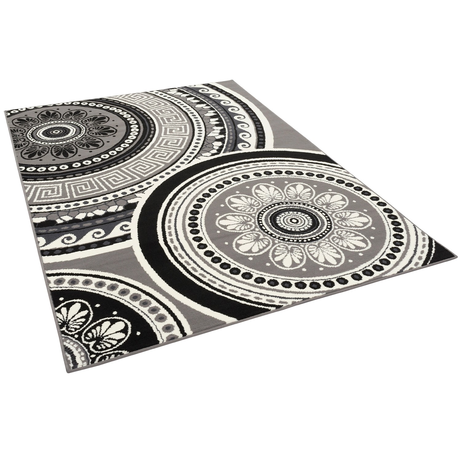 Teppich Trendline Mandala Schwarz 160x225cm günstig online kaufen