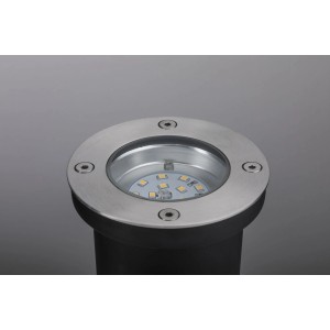Paulmann Plug & Shine LED-Bodeneinbaustrahler, rund, IP65, warmweiß.