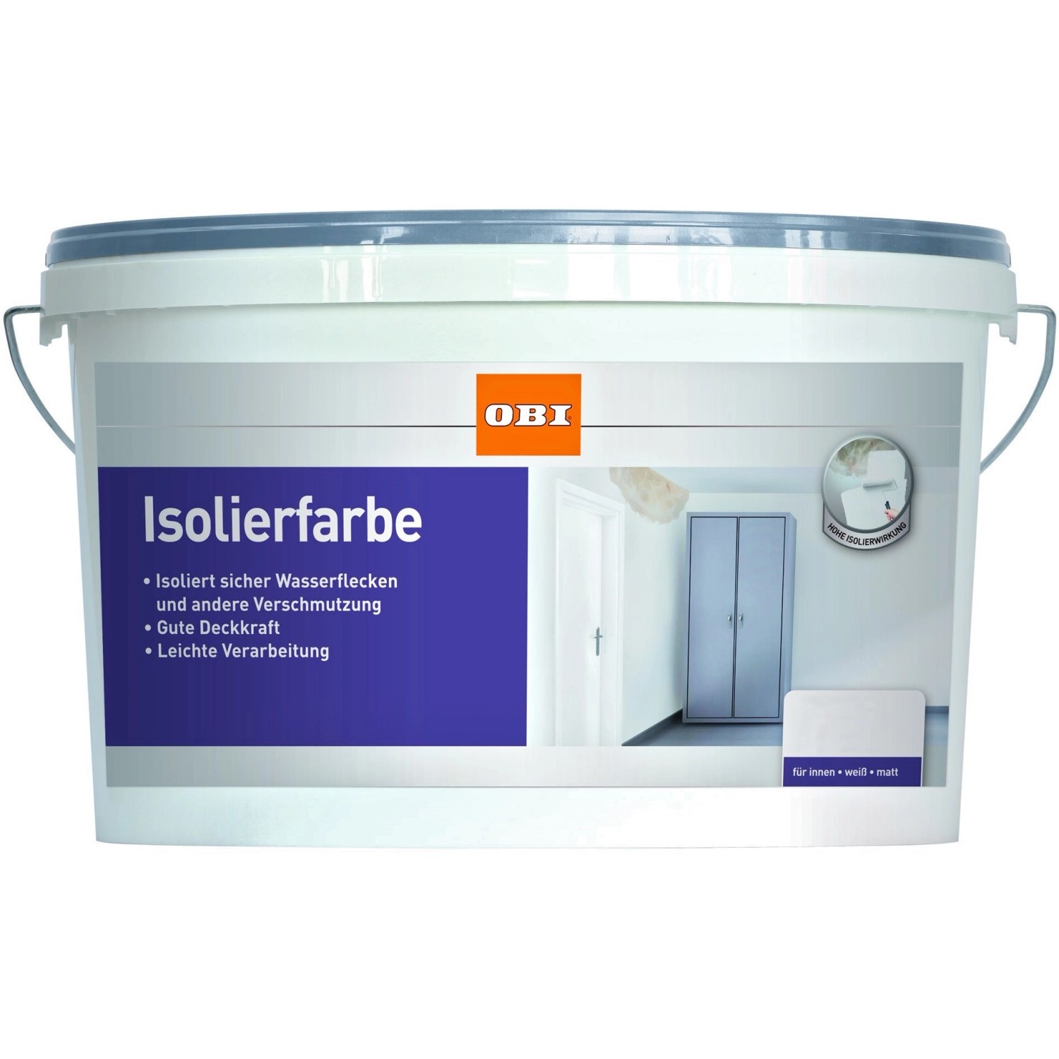 OBI Isolierfarbe Weiß matt 1 l
