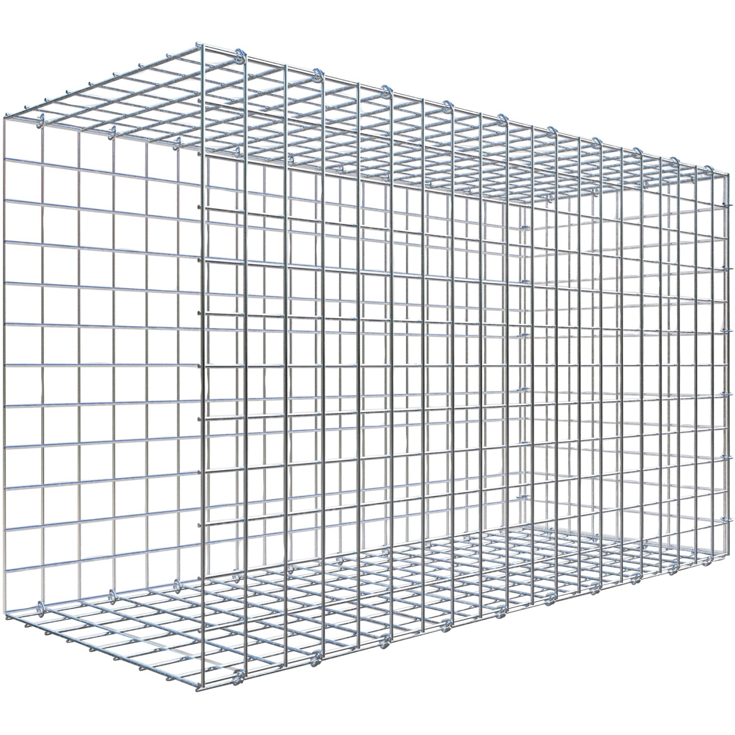Thumbnail - Gabiona C-Ring-Gabione-Anbaukorb Typ 2 60 x 100 x 40 cm Maschenw 5 x 5 cm