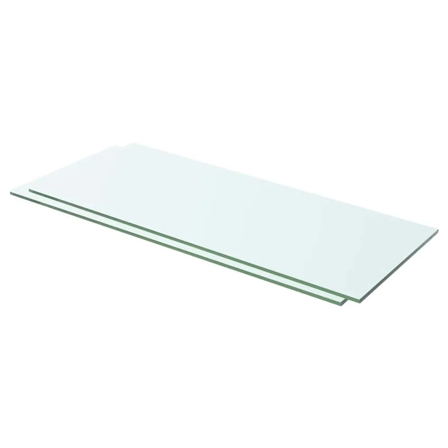 vidaXL Regalböden 2 Stk Glas Transparent 60x20 cm 3051564