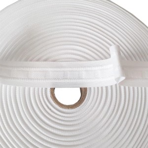 Rolle Bestlivings Gardinenband, Faltenband 25mm, weiß, für Fenstervorhänge.