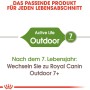 Royal Canin Outdoor Katzenfutter: Empfehlung für Katzen ab 7 Jahren.