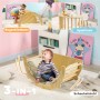 AIYAPLAY 3-in-1 Klettergerüst Set: Kletterbogen, Spieltisch und Schaukelstuhl für Kinder.
