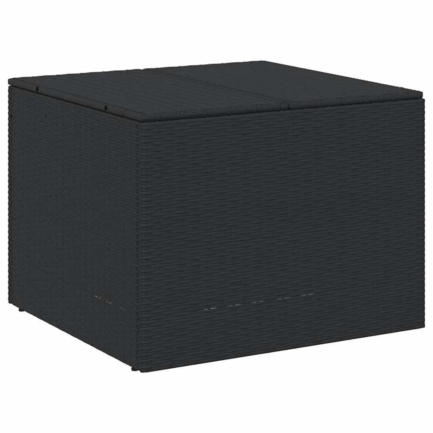 Furnicato Gartentruhe Schwarz 291l Poly Rattan