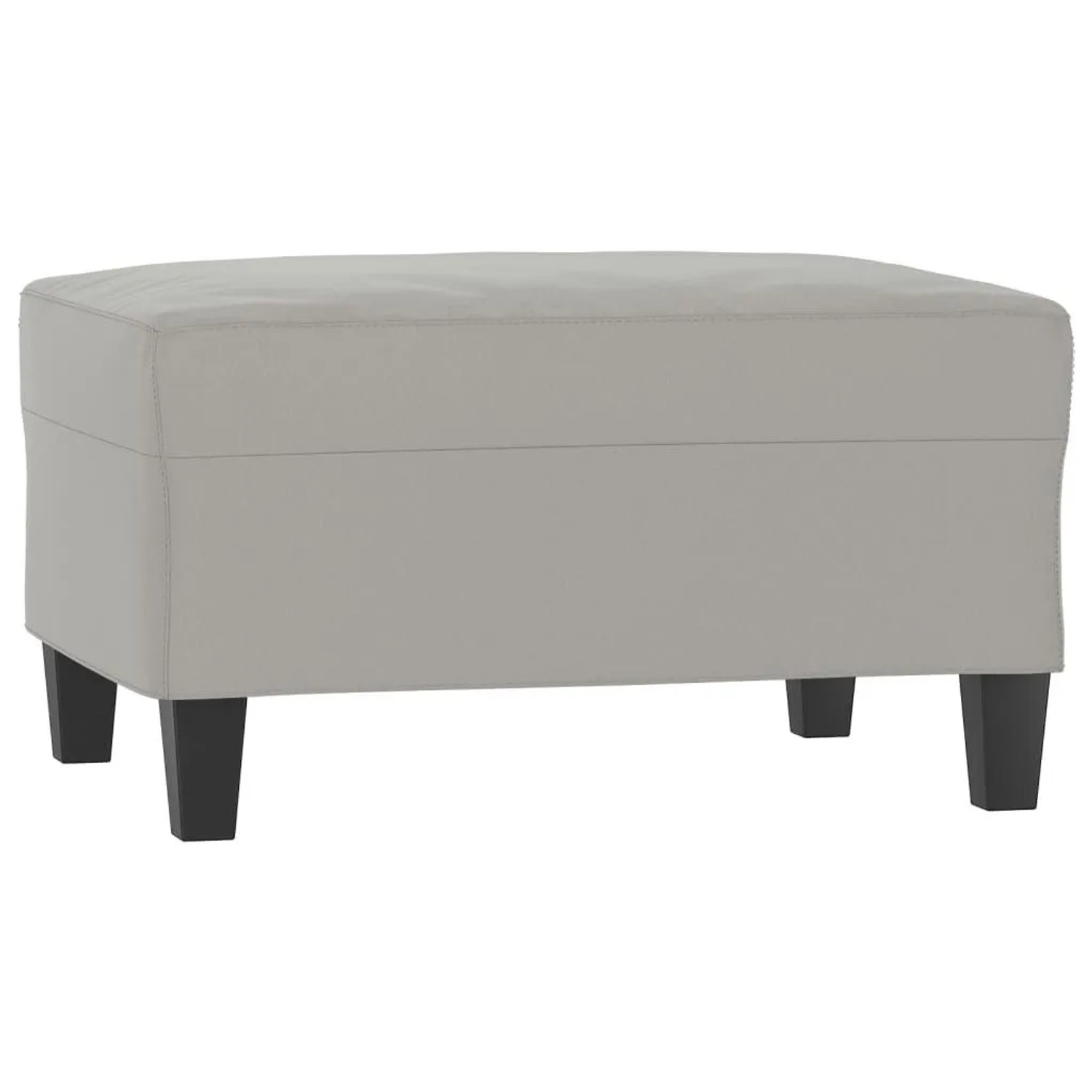 vidaXL Fußhocker Hellgrau 70x55x41 cm Mikrofasergewebe 349362