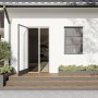 Weiße Insektenschutztür Plissee von Cocoon Home Concepts für Terrassentüren.