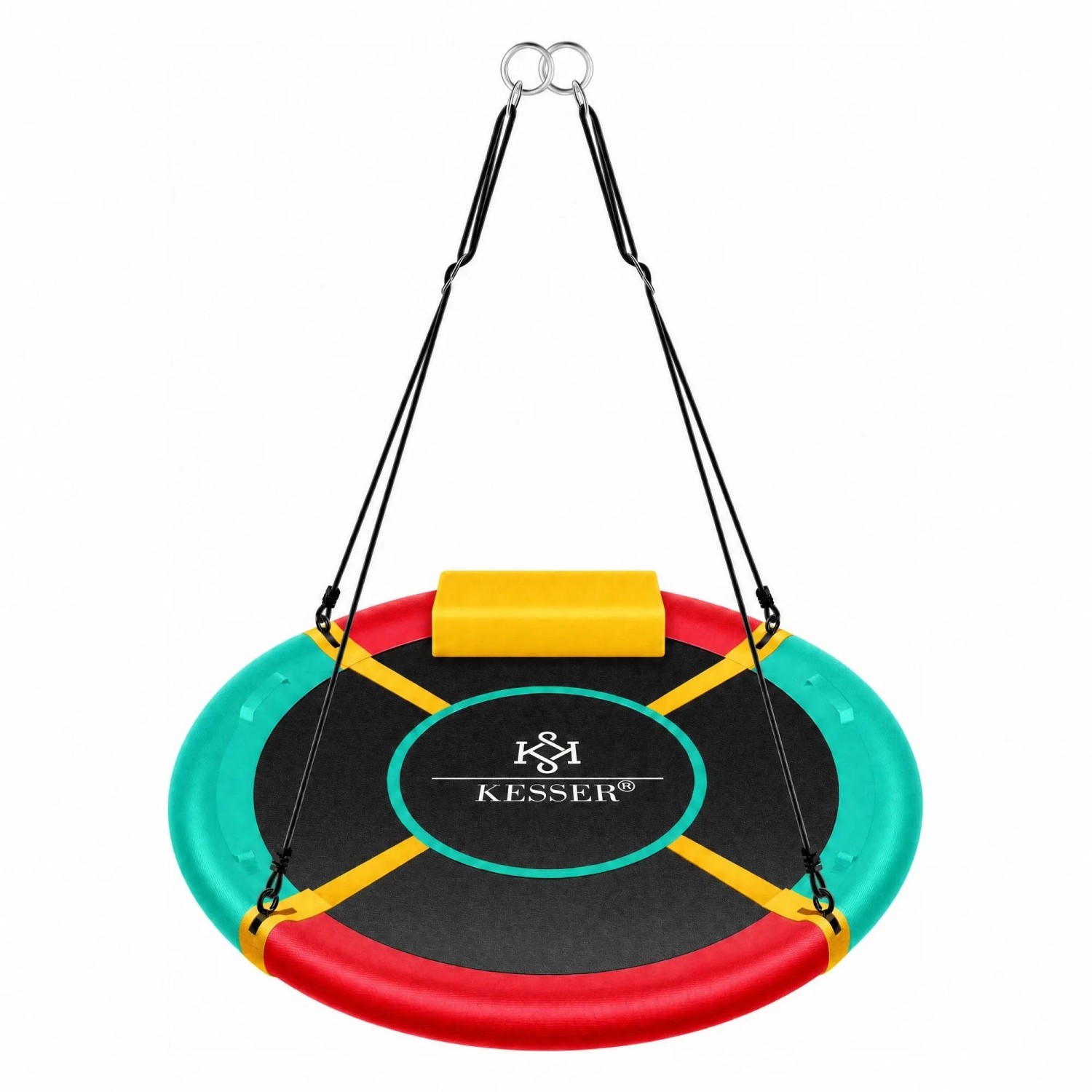 KESSER Nestschaukel Tellerschaukel Verstellbar Durchmesser 60 cm Mehrfarbig