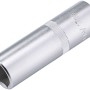 LUX Stecknuss 17 mm lang Comfort, Sechskant, Chrom-Vanadium-Stahl.