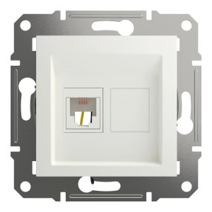 Schneider Electric ASFORA RJ11-Telefondose 1-Fach UP Weiss EPH4170121D