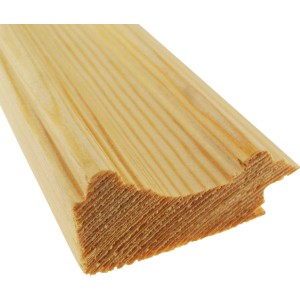 Bilderleiste aus Kiefernholz, 45x22 mm, 2400 mm Länge, für einfache Bildwechsel.