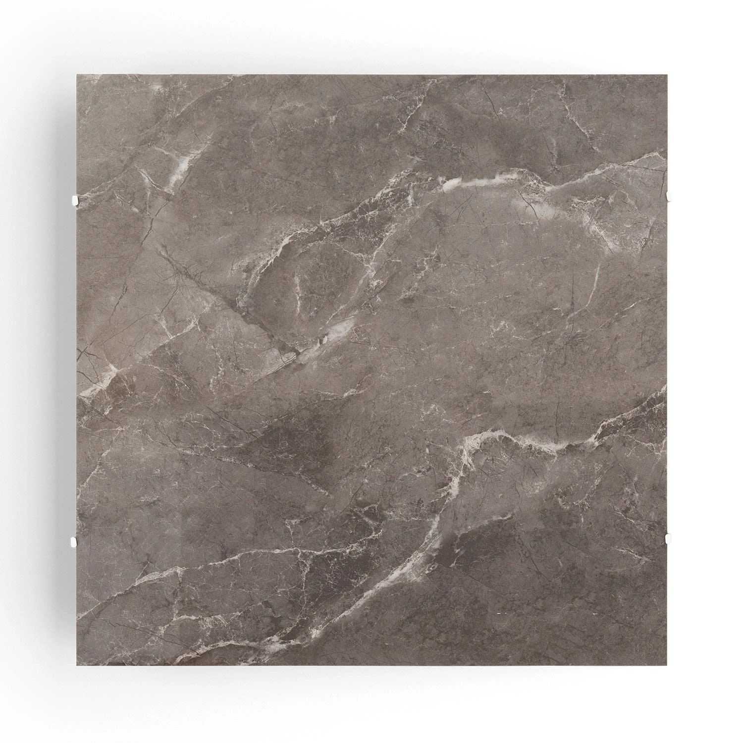 Klarstein Santorini Smart Infrarot-Heizung 60x60 cm 500 W Wochentimer IP24 Wandmontage Grauer Breccia-Marmor