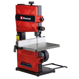 Einhell Bandsäge TC-SB 200/1: Rote Bandsäge für präzise Schnitte in Holz und Kunststoffe.