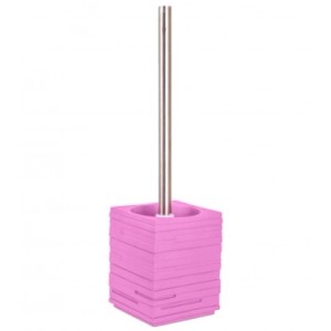 Sanilo WC-Bürste Calero Pink mit Edelstahlgriff für das Badezimmer.