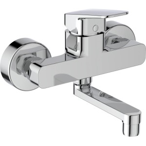 Ideal Standard Ceraplan Wand-Waschtischarmatur, Chrom, Aufputz.