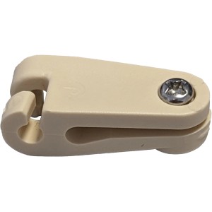 Peddy Shield Laufhaken, 20er Set, elfenbeinfarben, für Sonnensegel-Befestigung an Edelstahlseilen.