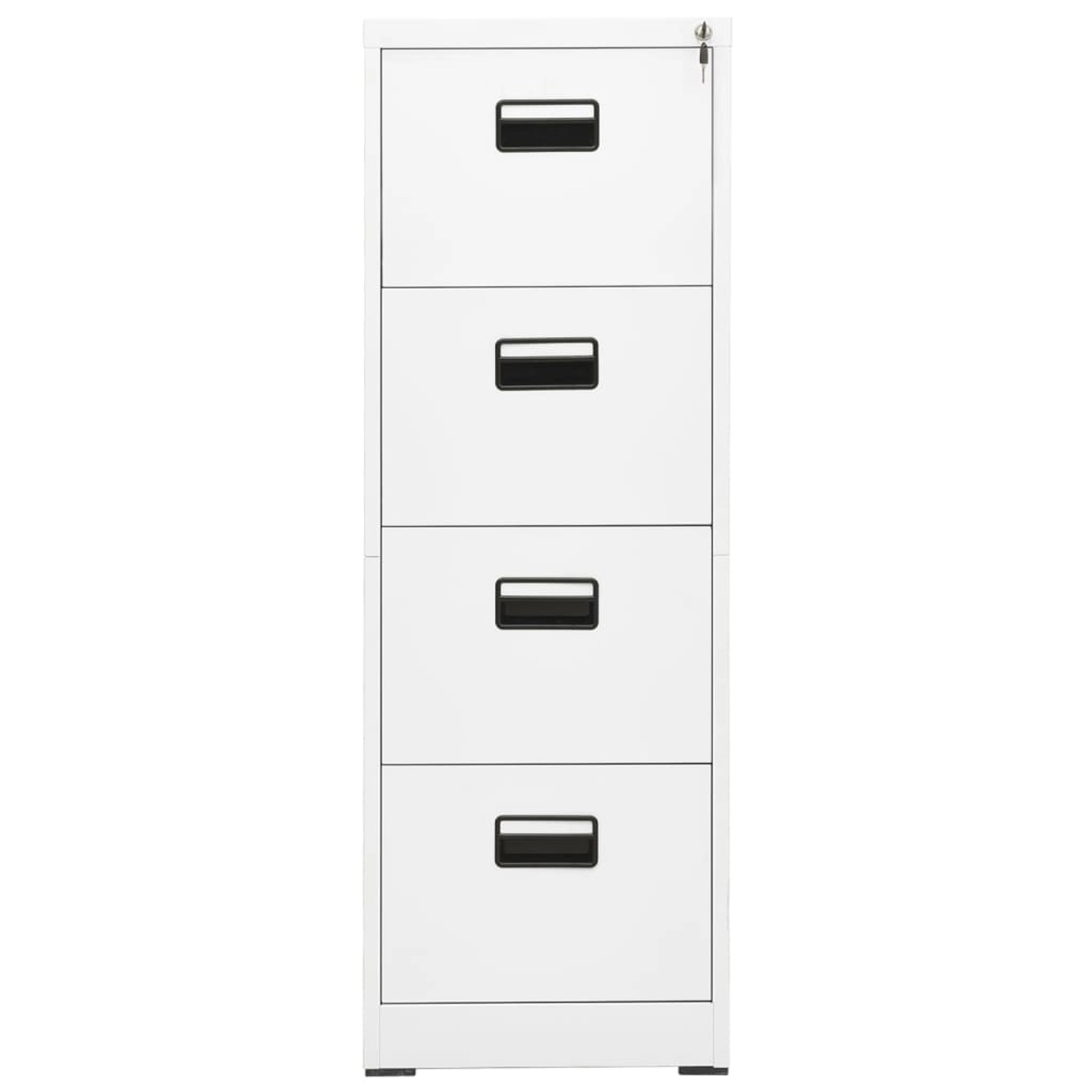 vidaXL Aktenschrank Aktenschrank Weiß 46x62x133 cm Stahl günstig online kaufen