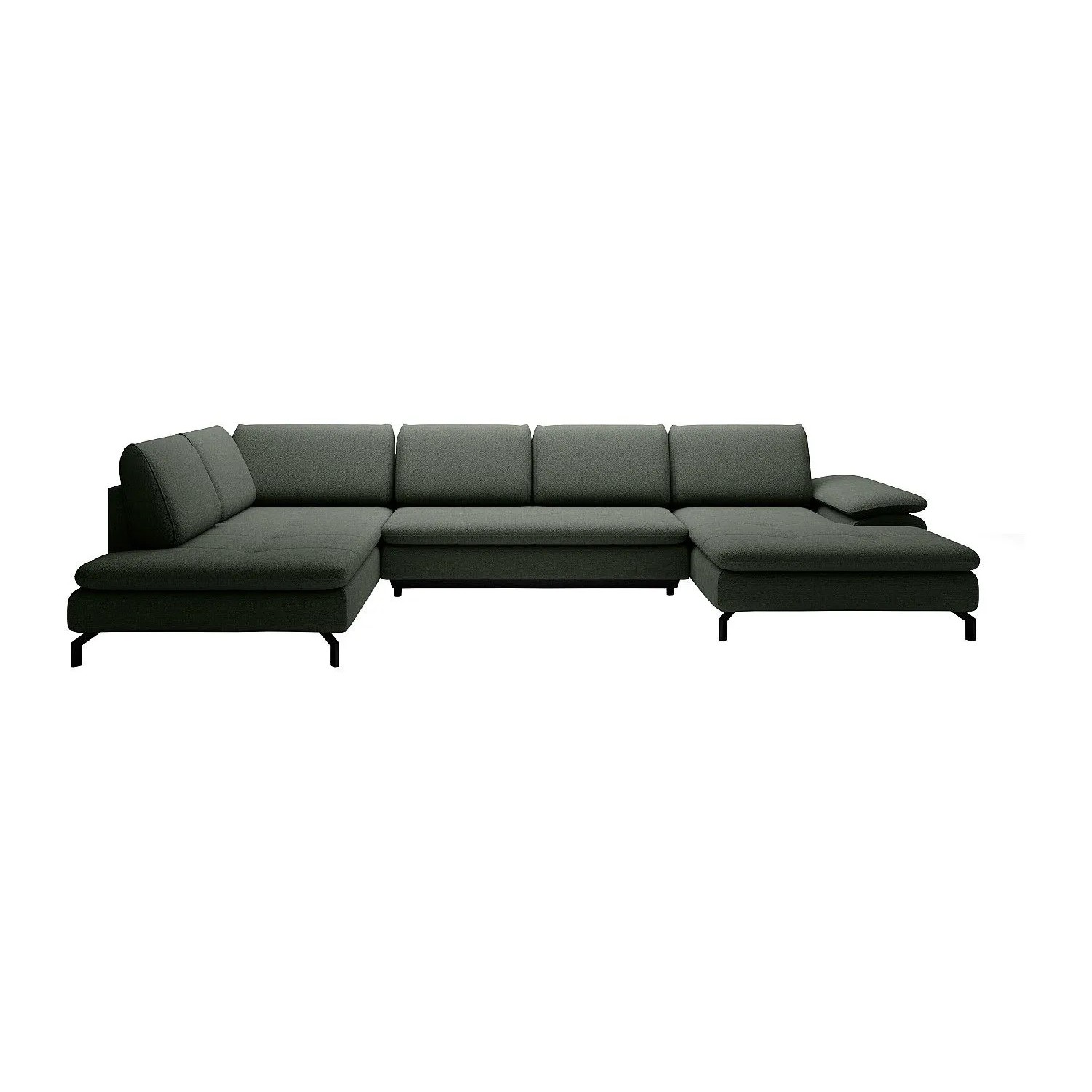 Vente-unique Schlafsofa Archibald Grün 347 cm