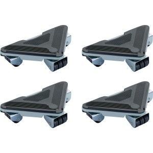 Möbeltransport-Set MT-100, 4 Möbelroller mit Hartbodenrollen und gummierter Auflagefläche.