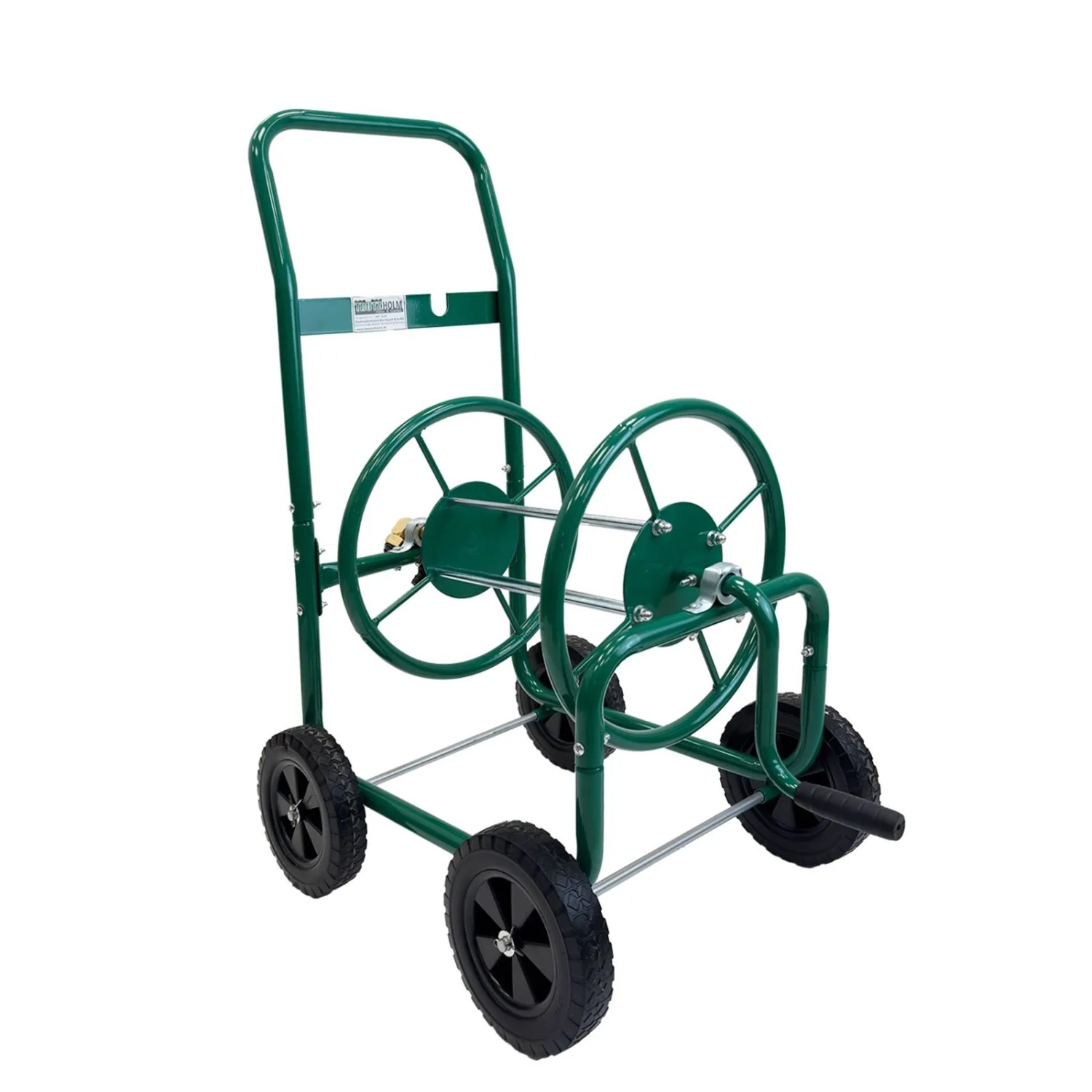 TRUTZHOLM Schlauchwagen Basic 4 Räder 95,5x58 cm Stahl Für 50 m 3/4 Zoll Gartenschlauch Grün