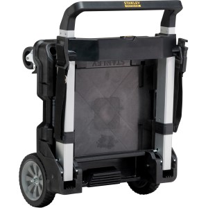 Stanley FatMax TStak Trolley: Klappbarer Werkzeugkoffer-Trolley aus Aluminium für einfachen Transport.