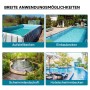 Anwendungsbereiche der Sandfilteranlage: Aufstellpool, Schwimmbecken, Schwimmteich und Hotelpool.