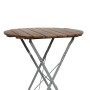 Klappbarer Biergarten Stehtisch Mojawo, Akazie/Stahl, Ø80cm. Ideal für Garten und Gastronomie.