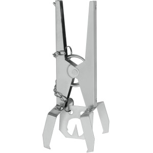 Gardigo Wühlmaus-Zangenfalle aus Metall, Detailansicht.